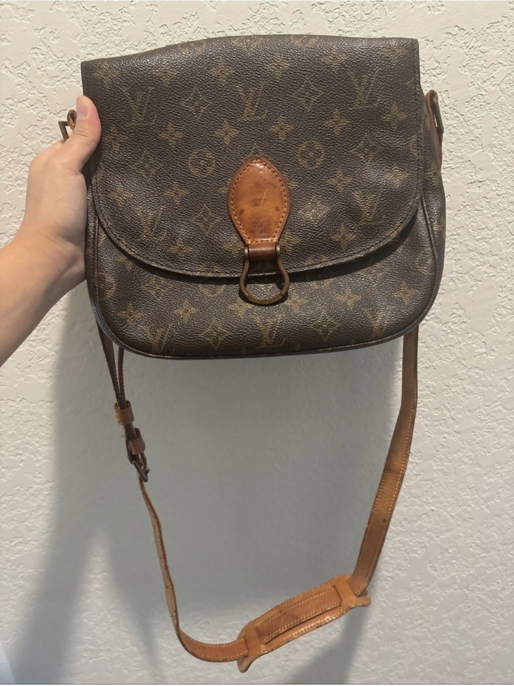 Louis Vuitton GM Saint Cloud Brown Monogram Crossbody Bag - Picture 14 of 14
